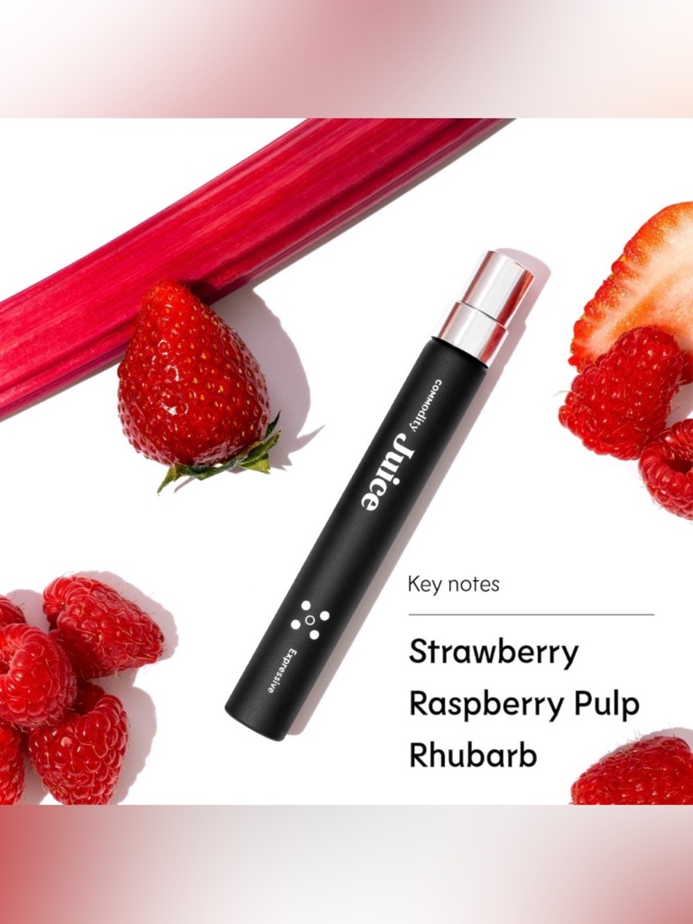 Commodity Juice Expressive with Raspberry Pulp & Rhubarb